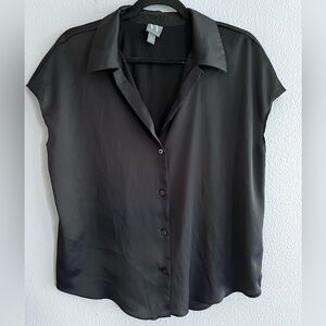 Worthington Womens Sleeveless Regular Fit Button-Down Shirt